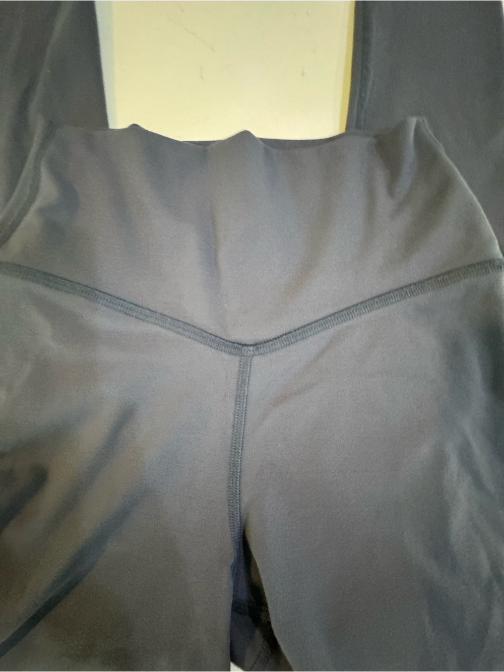Joah Brown blue High-Waist V-Seam Leggings